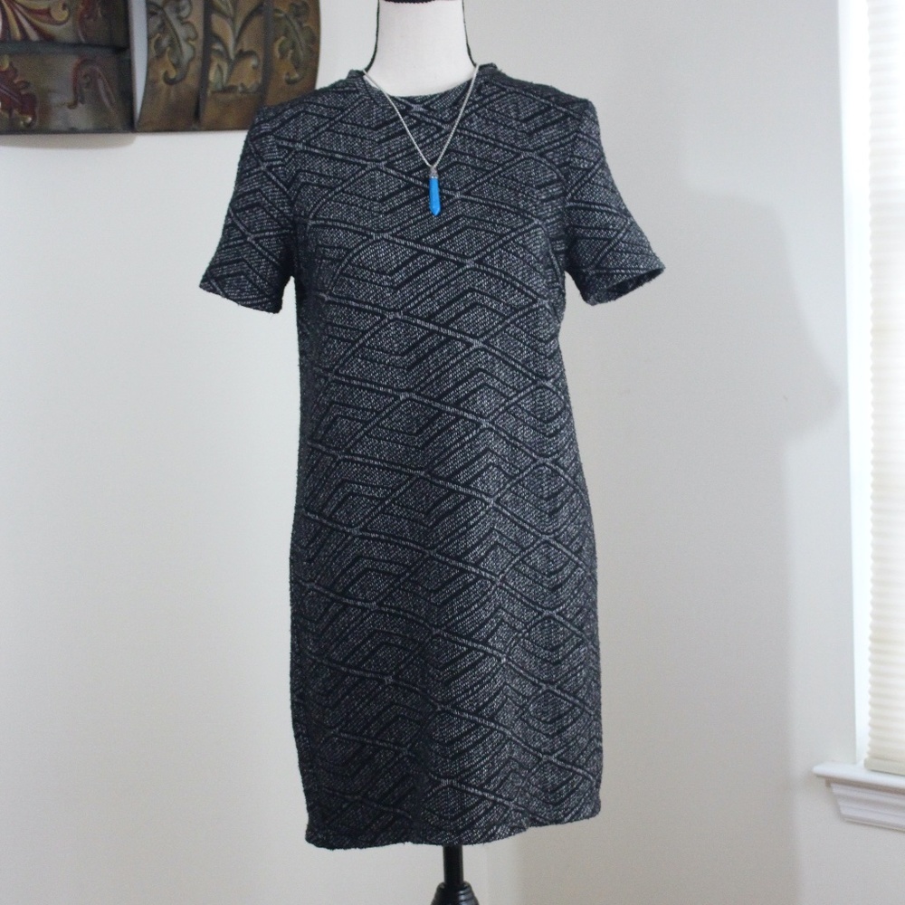 Zara, short sleeve mini dress ....